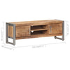 TV-taso 120x30x40 cm karkea mangopuu