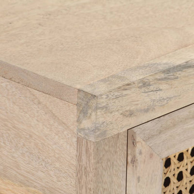 Konsolipöytä Olivita 100x35x76cm (mangopuu ja luonnonruoko)