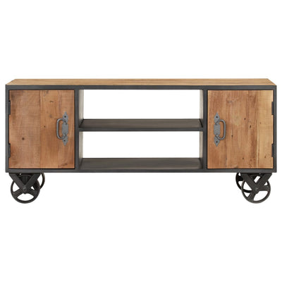 TV-taso 110x30x49 cm kierrätetty täyspuu