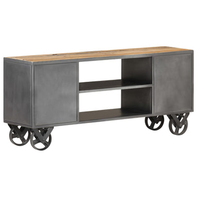 TV-taso 110x30x49 cm kierrätetty täyspuu