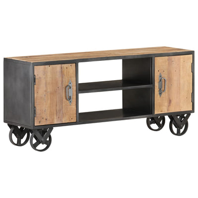 TV-taso 110x30x49 cm kierrätetty täyspuu