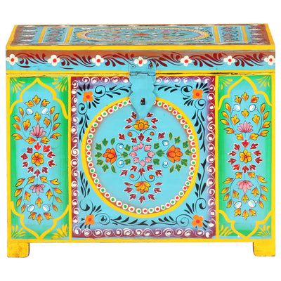 Käsinmaalattu säilytyslaatikko Borea 50x40x40cm (mangopuu)