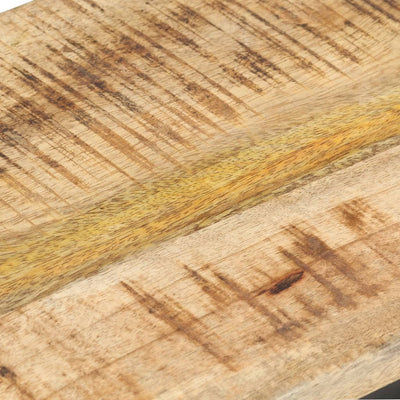 Sivupöydät 2 kpl 31,5x24,5x64,5 cm karkea mangopuu