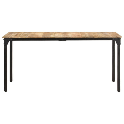 Ruokapöytä 160x80x76 cm karkea mangopuu