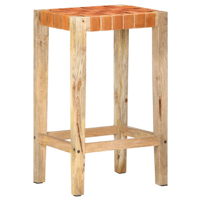 Baarijakkarat 2 kpl ruskea aito nahka 75 cm