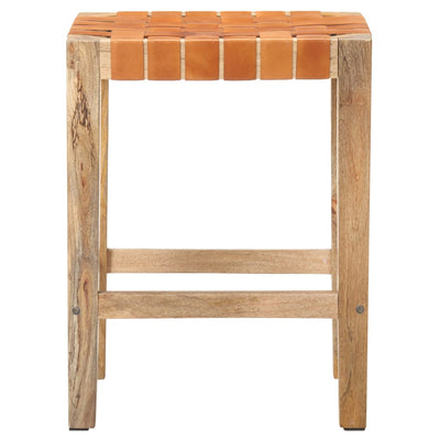 Baarijakkarat 2 kpl ruskea aito nahka 60 cm