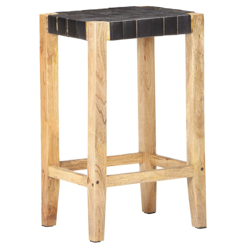 Musta baarijakkarat Sloboda 75cm (2 kpl aito nahka)