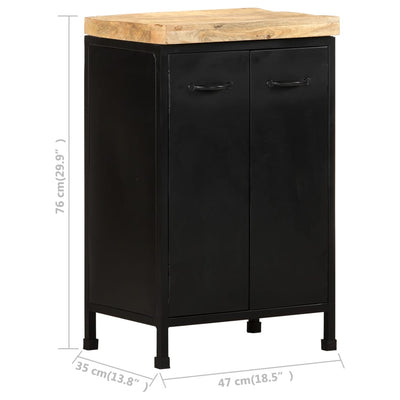 Senkki 47x35x76 cm karkea mangopuu