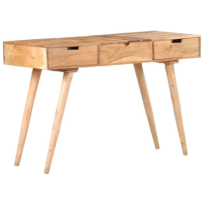 Meikkipöytä peilillä 112x45x76 cm täysi akaasiapuu
