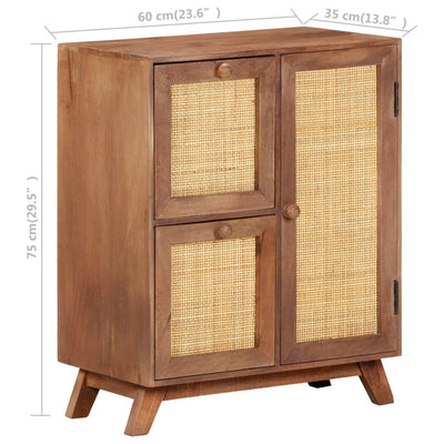 Senkki 60x35x75 cm täysi mangopuu