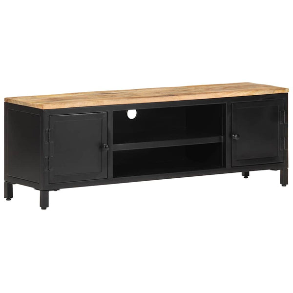 TV-taso 120x30x40 cm täysi karkea mangopuu