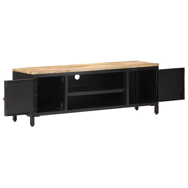 TV-taso 120x30x40 cm täysi karkea mangopuu