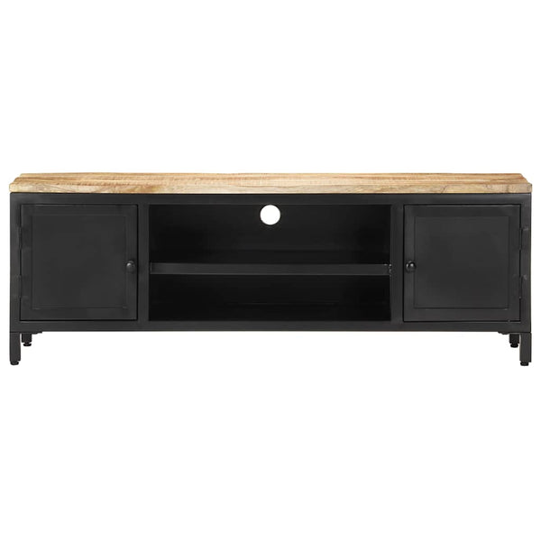TV-taso 120x30x40 cm täysi karkea mangopuu