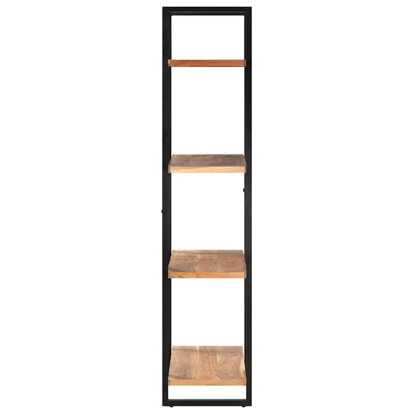 Kirjahylly 4 tasoa 80x40x180 cm täysi akaasiapuu