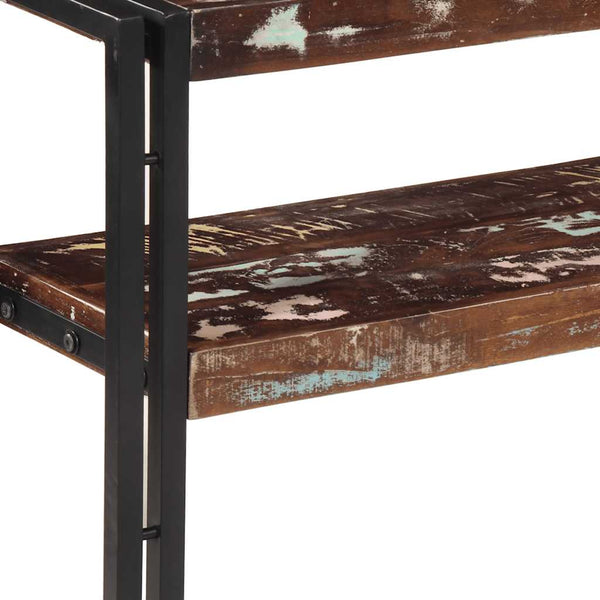 Konsolipöytä 120x30x75 cm kierrätetty täyspuu