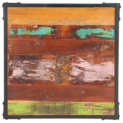 Sohvapöytä 60x60x35 cm kierrätetty täyspuu
