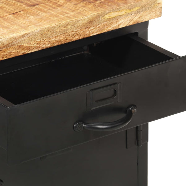 Yöpöytä 40x30x52 cm karkea mangopuu