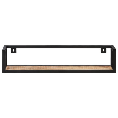 Seinähyllyt 2 kpl 80 cm karkea mangopuu