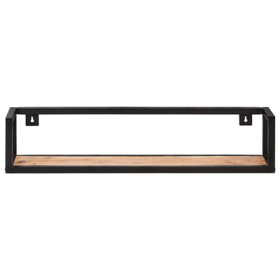 Seinähyllyt 2 kpl 80 cm täysi akaasiapuu