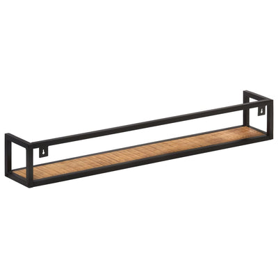 Seinähyllyt 2 kpl 120 cm karkea mangopuu