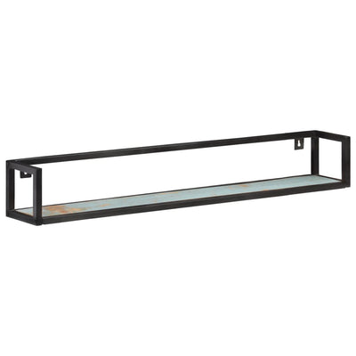 Seinähyllyt 2 kpl 120 cm kierrätetty täyspuu