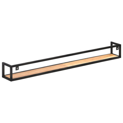 Seinähyllyt 2 kpl 160 cm täysi akaasiapuu