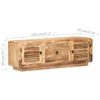 TV-taso 120x30x40 cm karkea mangopuu