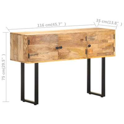 Senkki 116x35x75 cm täysi mangopuu