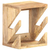 Seinään kiinnitettävä rullalautateline 25x20x30 cm mangopuu