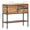 Senkki 85x30x80 cm karkea mangopuu