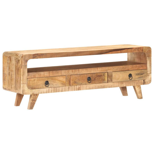 TV-taso 117x30x41 cm täysi karkea mangopuu
