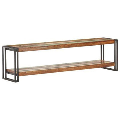 TV-taso 150x30x40 cm kierrätetty täyspuu