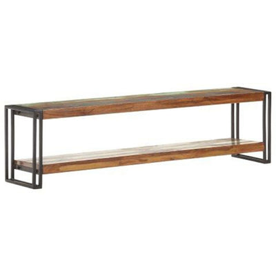 TV-taso 150x30x40 cm kierrätetty täyspuu