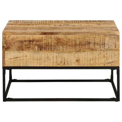 Sohvapöytä 68x68x41 cm karkea mangopuu