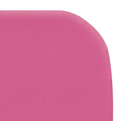 Taitettavat aurinkotuolit 2 kpl teräs ja kangas pinkki