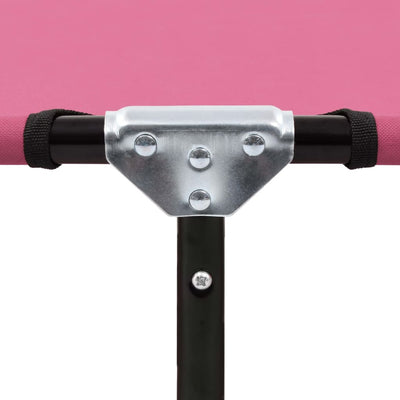 Pinkki kokoontaitettava aurinkotuoli Margarinta (teräs)