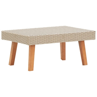 3-osainen Puutarhasohvasarja tyynyillä polyrottinki beige