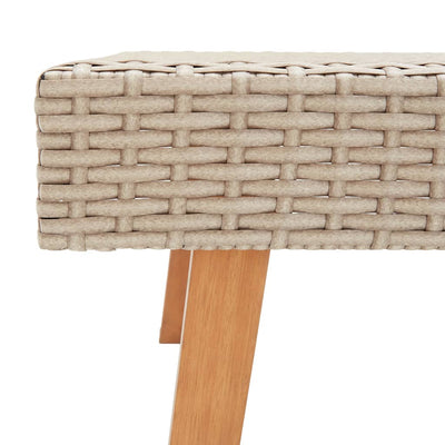 3-osainen Puutarhasohvasarja tyynyillä polyrottinki beige