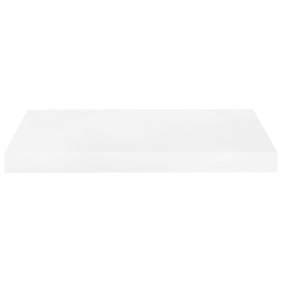 Kelluvat seinähyllyt 4 kpl korkeakiilto valk. 50x23x3,8 cm MDF