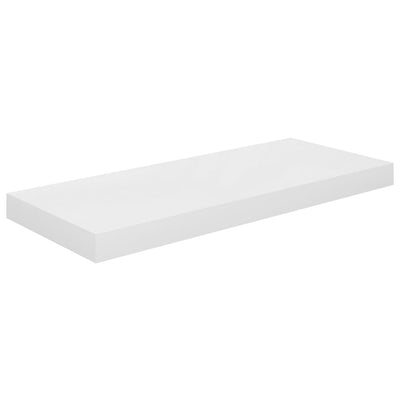 Kelluvat seinähyllyt 4 kpl korkeakiilto valk 60x23,5x3,8 cm MDF