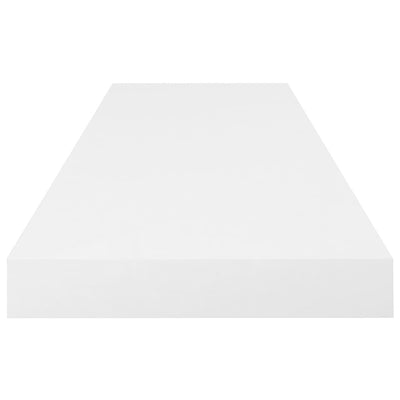 Kelluvat seinähyllyt 4 kpl korkeakiilto valk 80x23,5x3,8 cm MDF