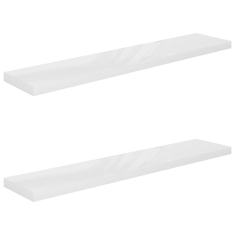 Valk. kelluvat seinähyllyt Chan 120x23,5x3,8cm (2kpl kork.kiilto mdf)