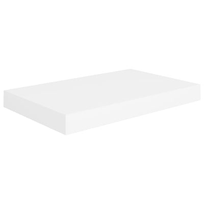 Kelluvat seinähyllyt 2 kpl valkoinen 40x23x3,8 cm MDF