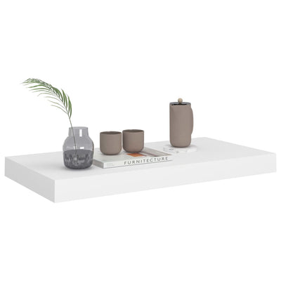 Kelluvat seinähyllyt kpl valkoinen 50x23x3,8 cm MDF