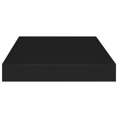 Kelluvat seinähyllyt 4 kpl musta 40x23x3,8 cm MDF