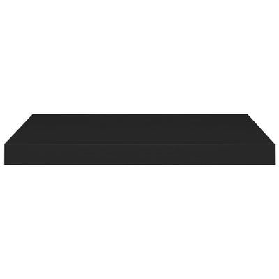 Kelluvat seinähyllyt 4 kpl musta 60x23,5x3,8 cm MDF