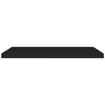Kelluvat seinähyllyt 4 kpl musta 90x23,5x3,8 cm MDF