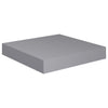 Kelluvat seinähyllyt 2 kpl harmaa 23x23,5x3,8 cm MDF