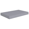 Kelluvat seinähyllyt 2 kpl harmaa 40x23x3,8 cm MDF