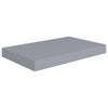 Kelluvat seinähyllyt 4 kpl harmaa 40x23x3,8 cm MDF